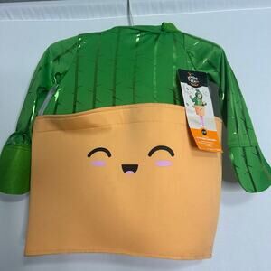 Hyde & EEK Toddler Potted Cactus Costume 2T 3T Halloween NWT Target Green